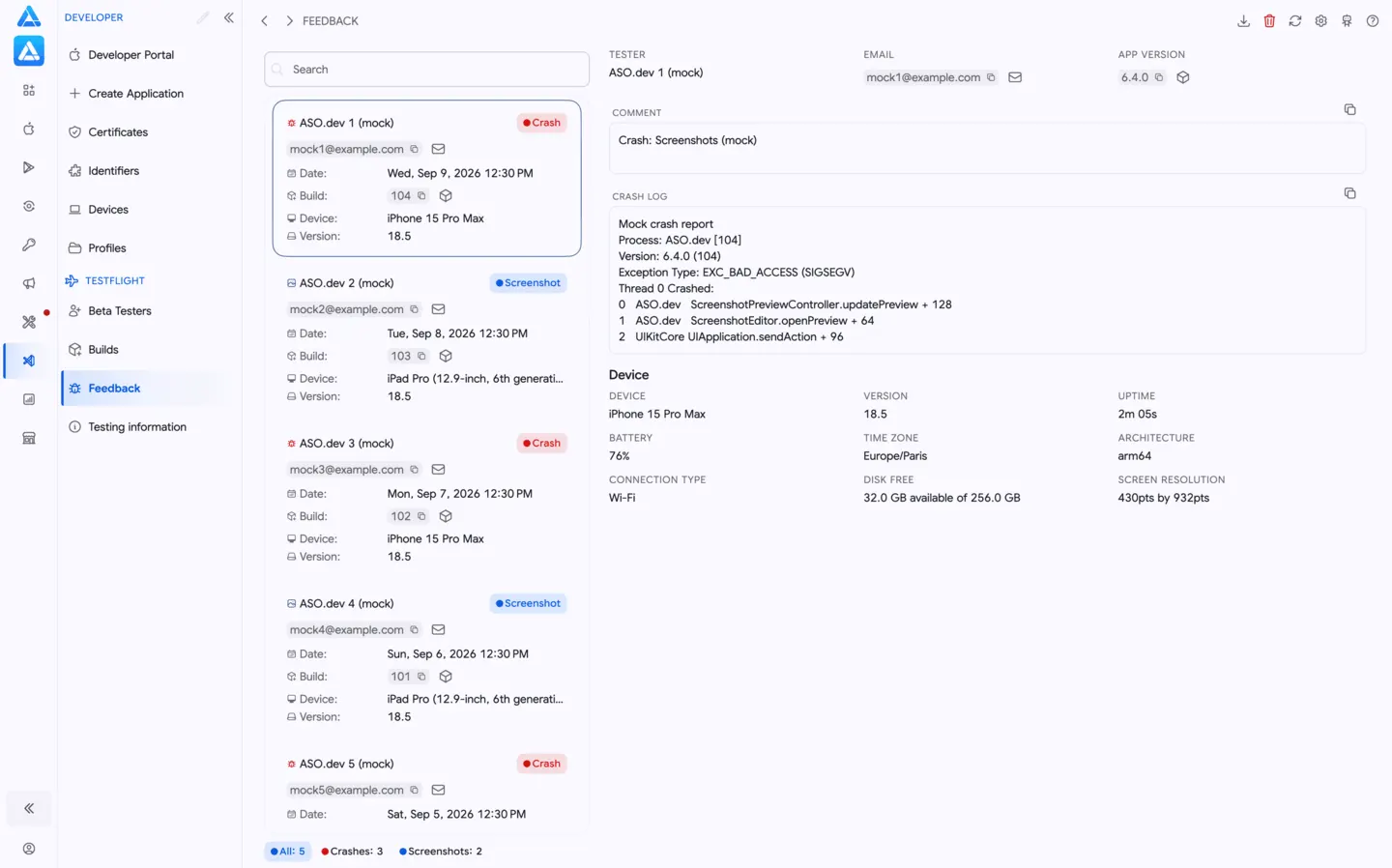 Beta feedback