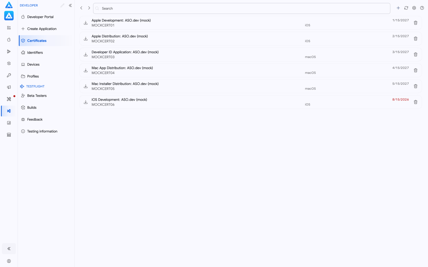 通过ASO.dev管理Apple证书