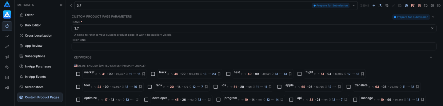 Custom Product Pages: Tags