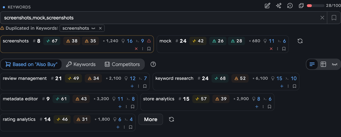 Editor input