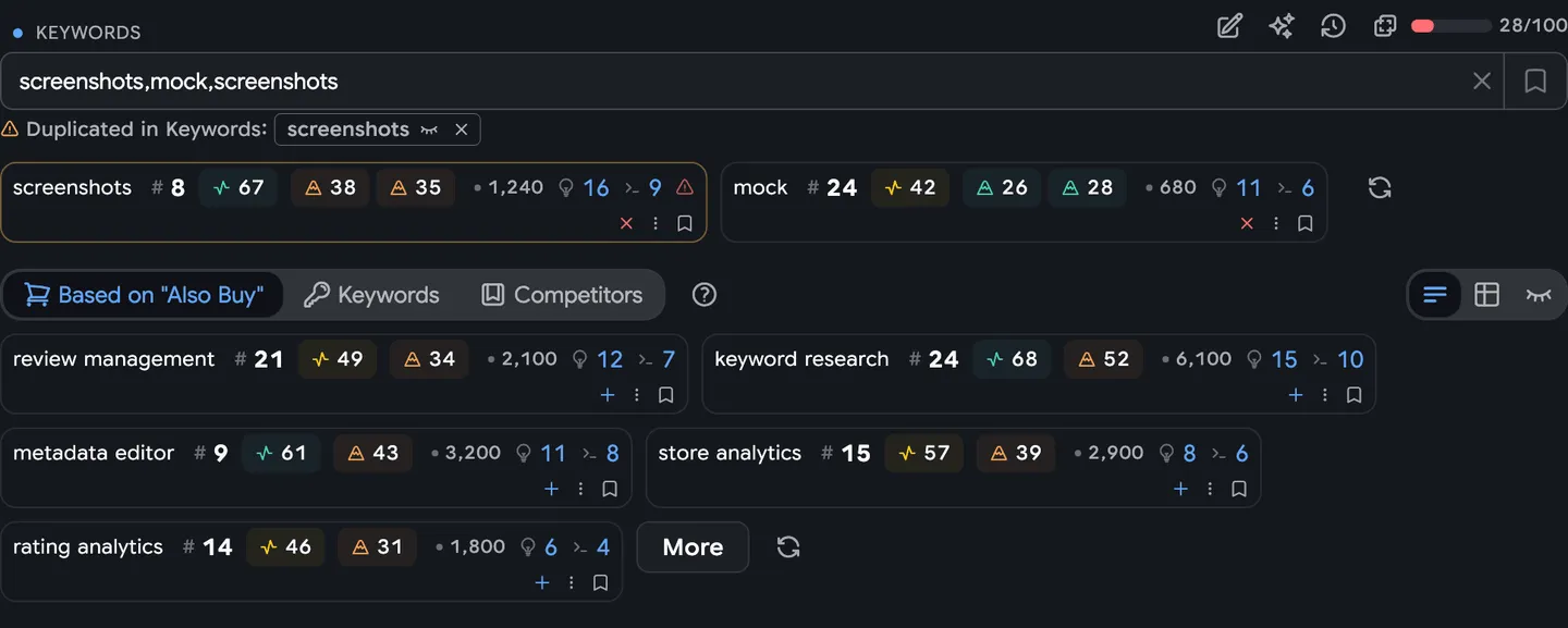 Editor input