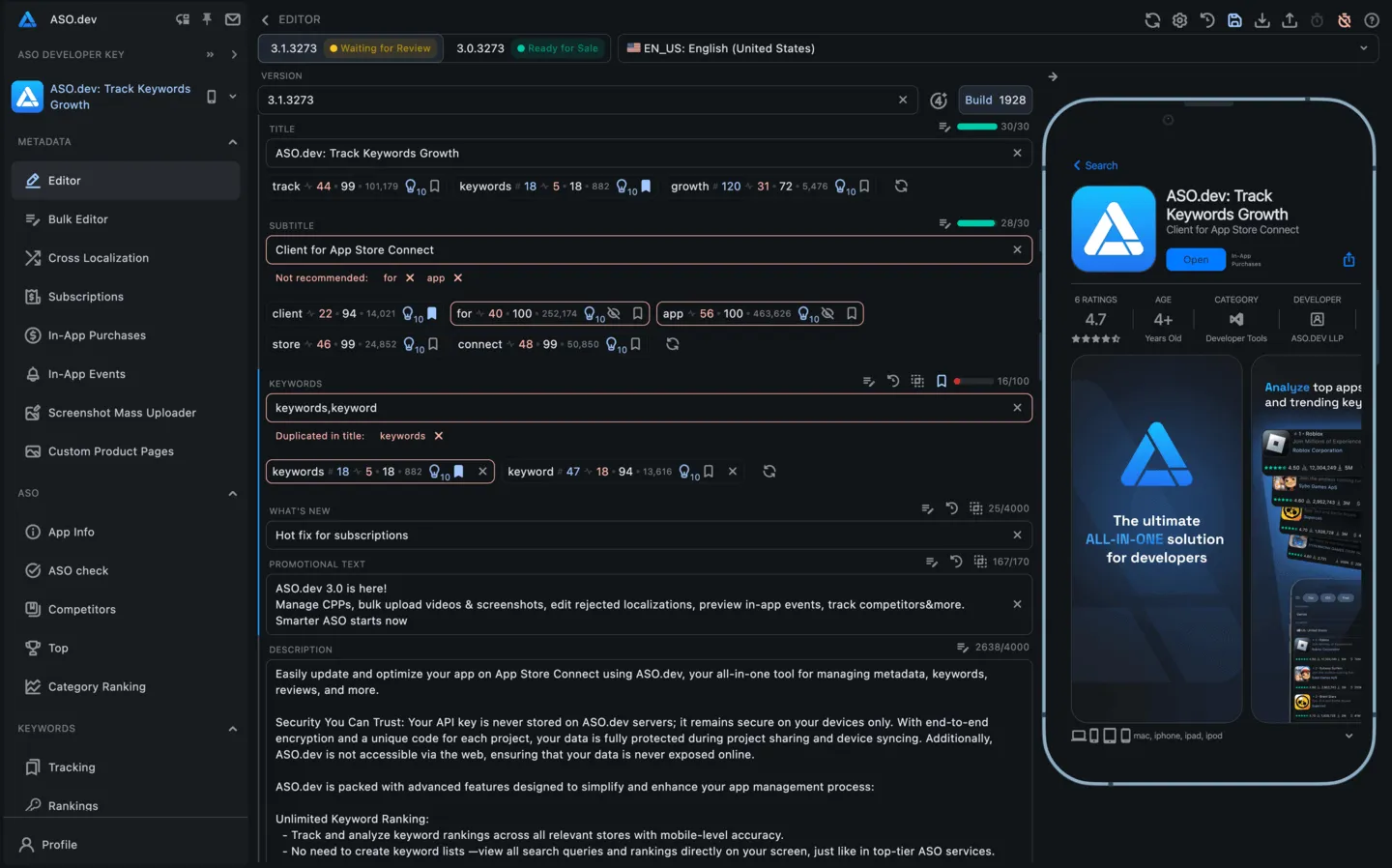 Smart metadata editor
