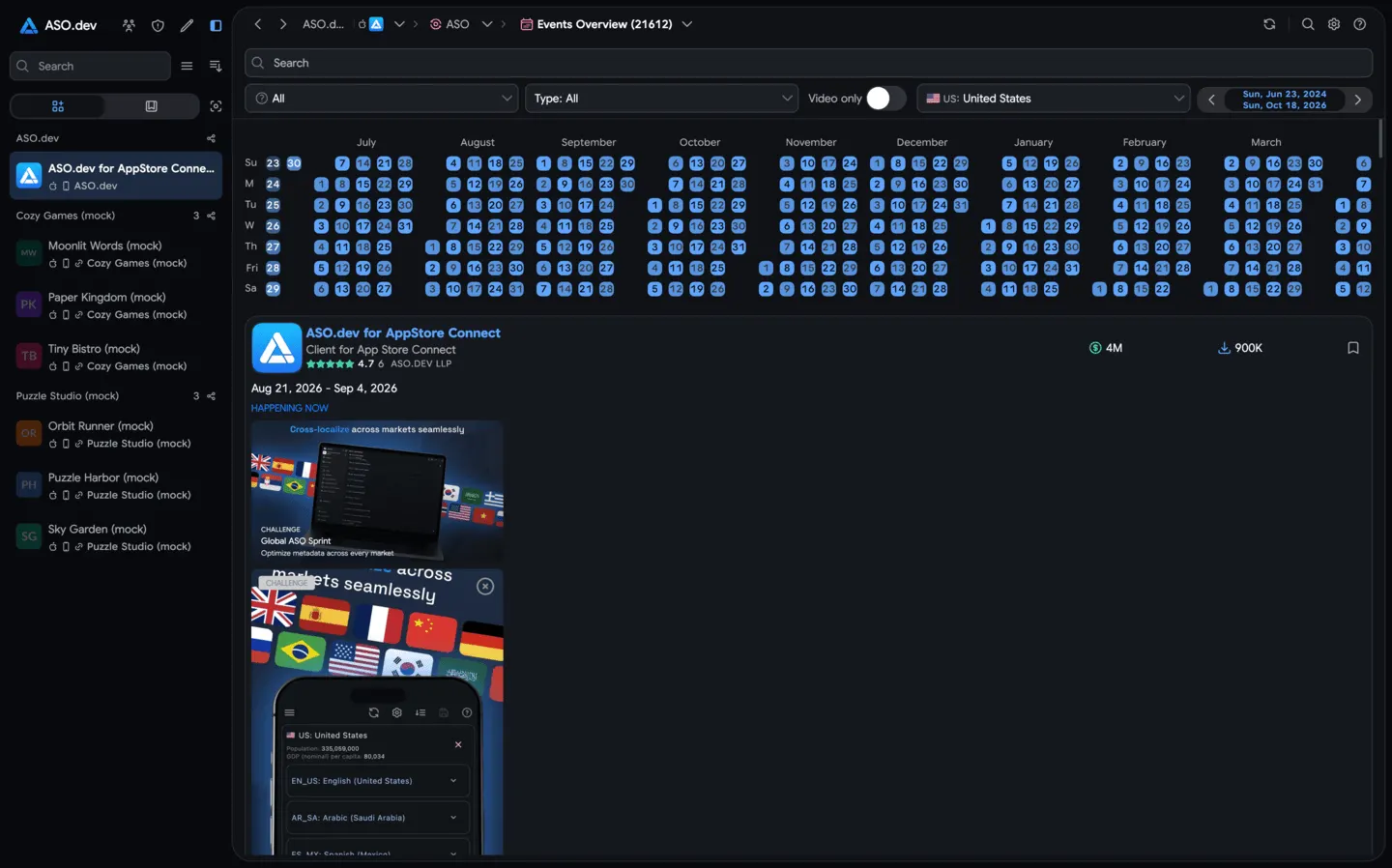 In-App Events Overview