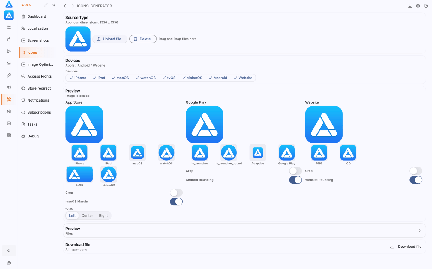Icons Generator