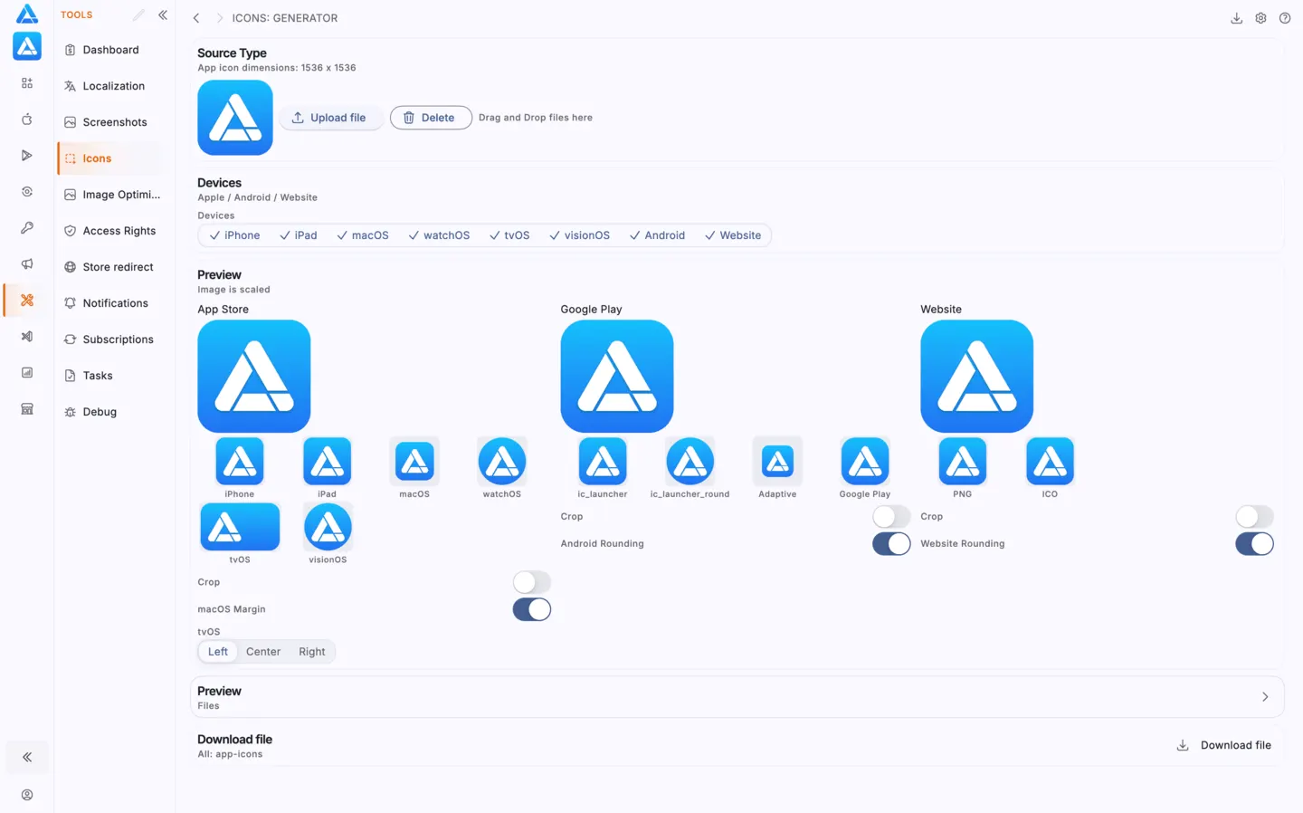 Icons Generator
