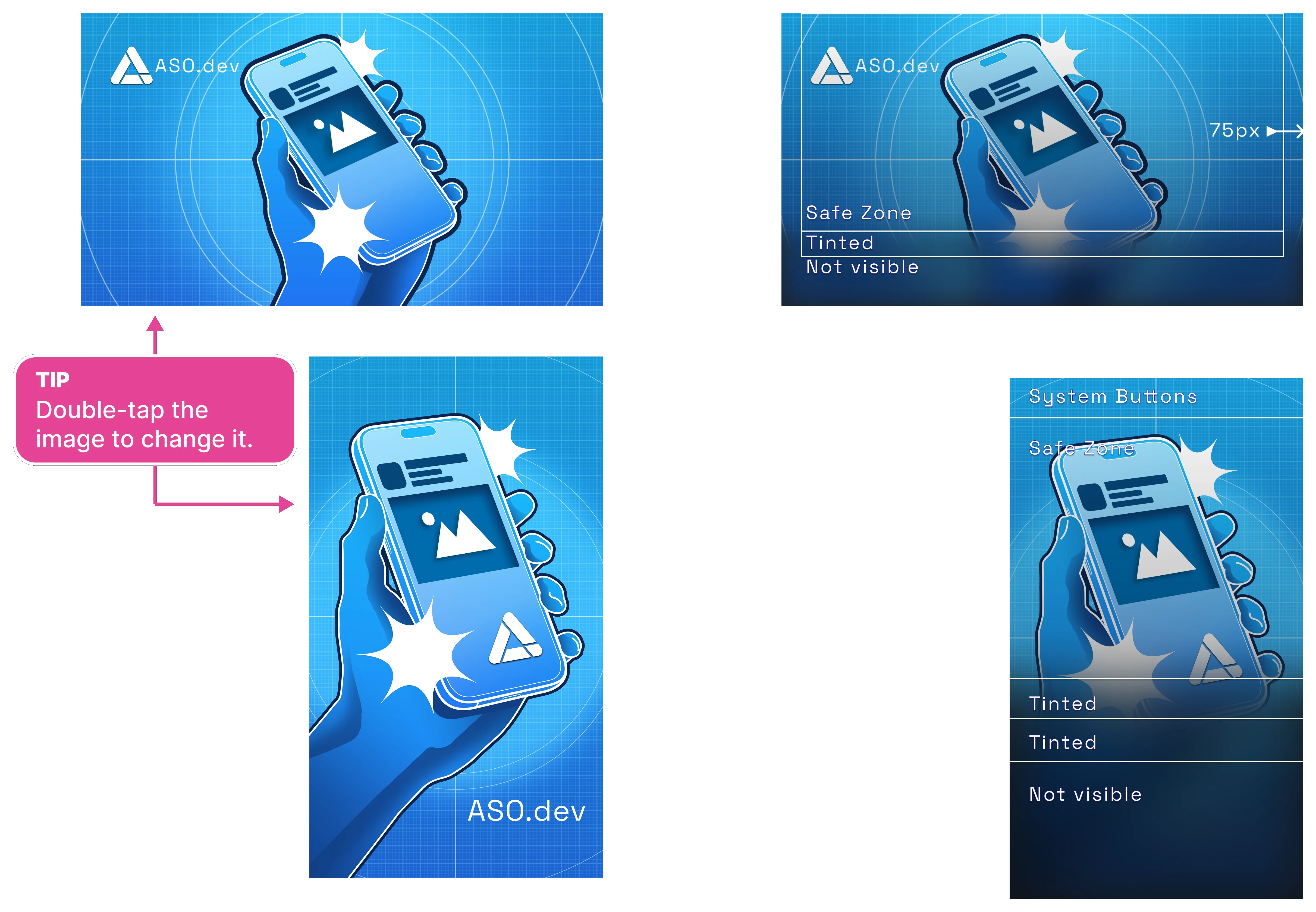 Preview of the App Store in-app events Figma template