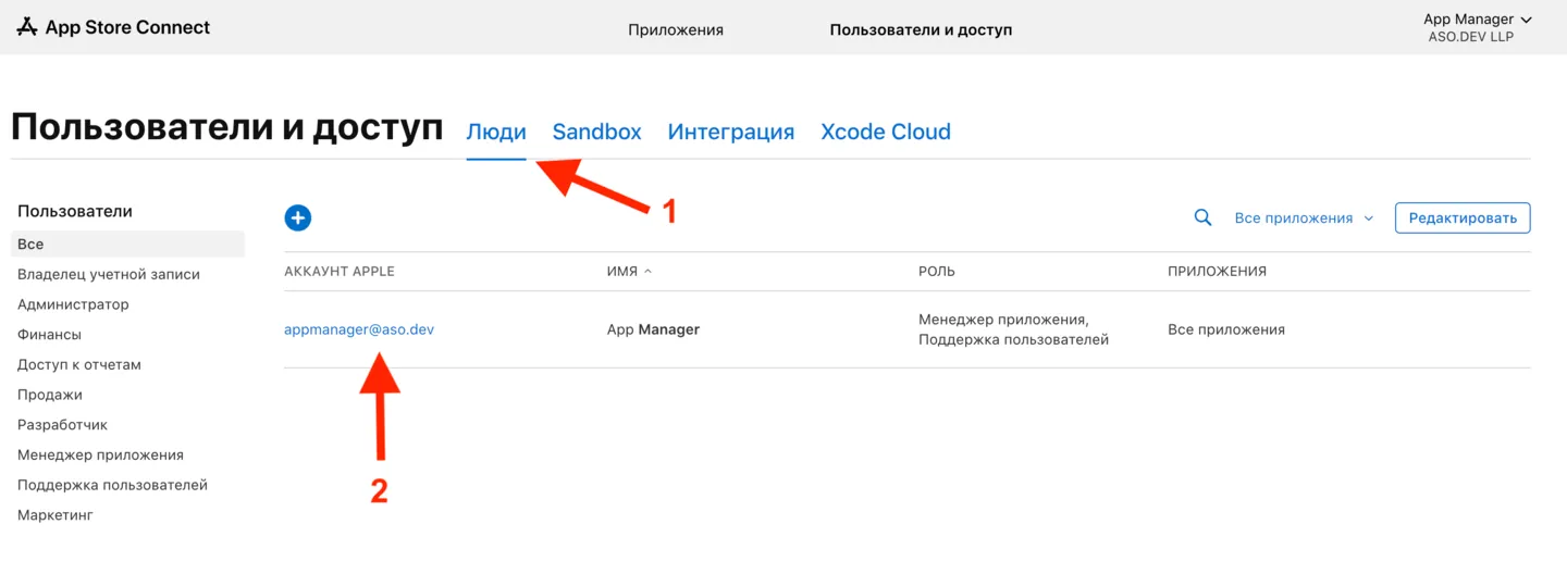 Выбор пользователя