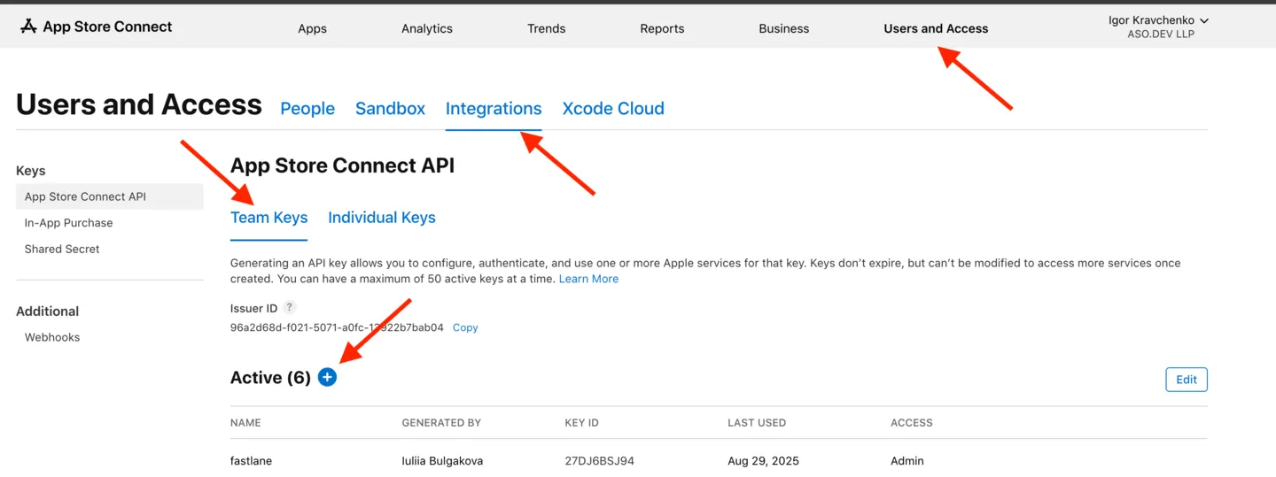 Release the API key