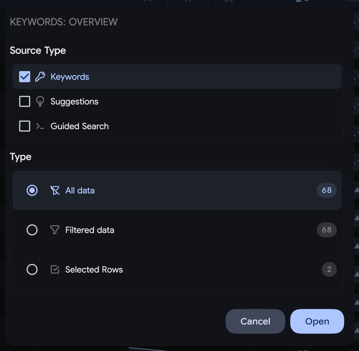 Keywords Overview: Mode