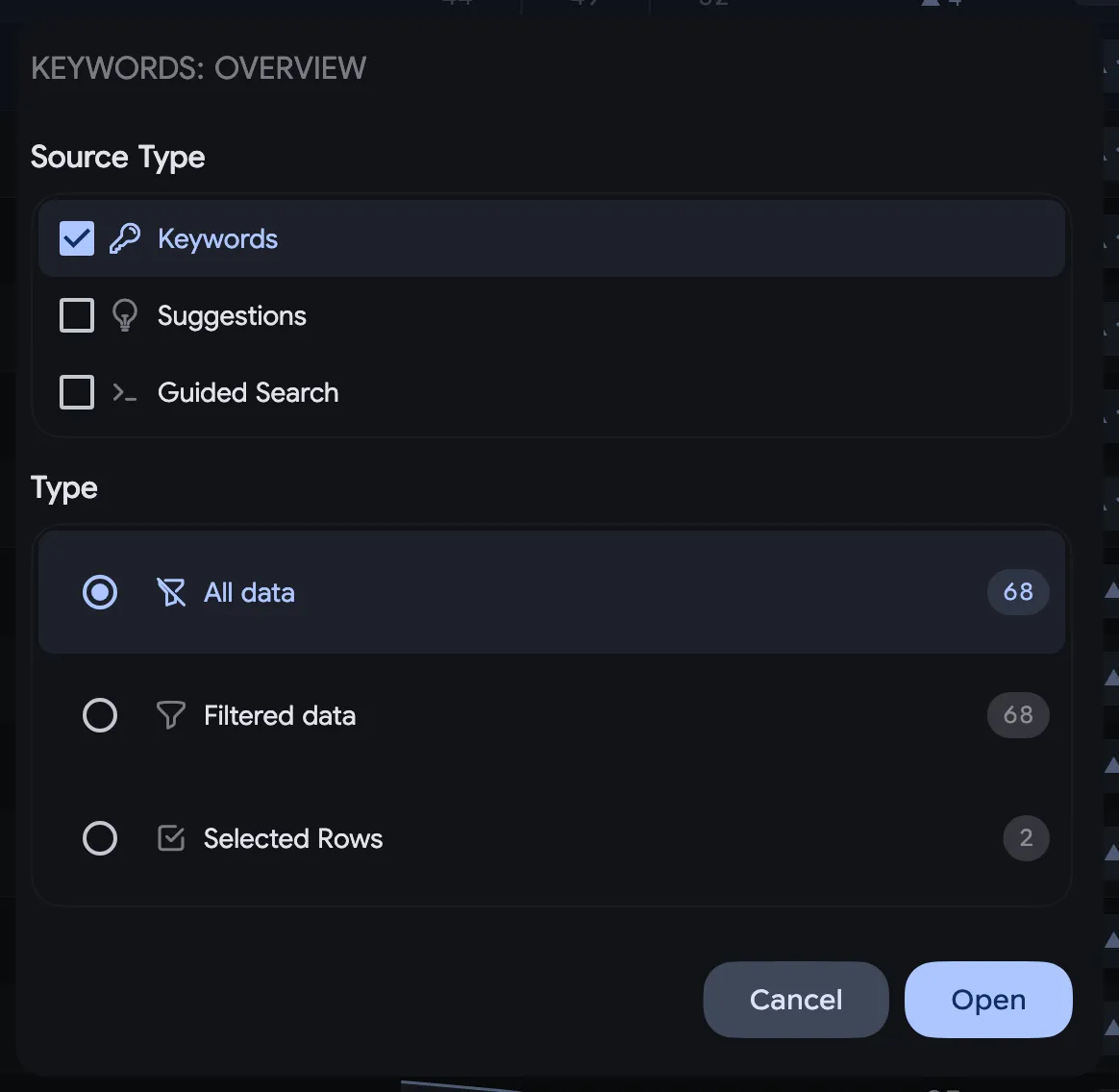 Keywords Overview: Mode