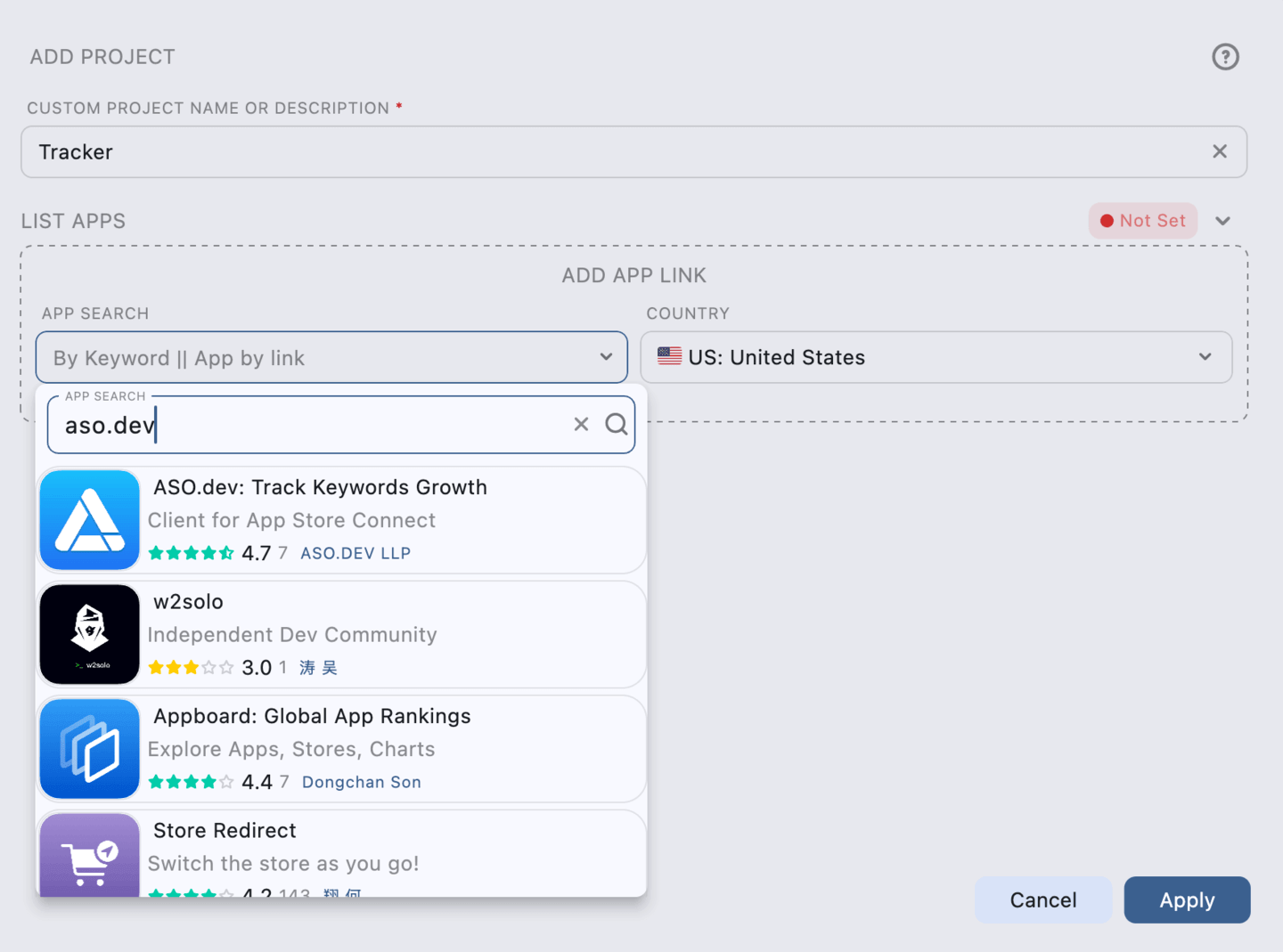 Setting Up a Project without an API Key
