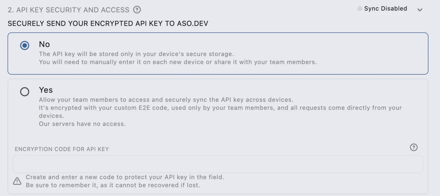 Setting Up a Workspace with an API Key