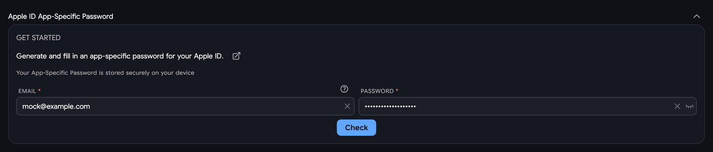 App Specific Settings
