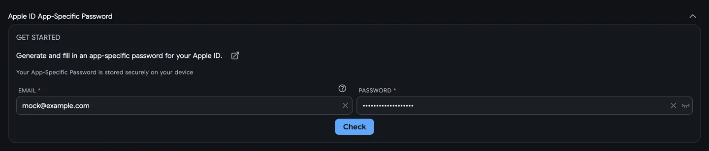 App Specific Settings
