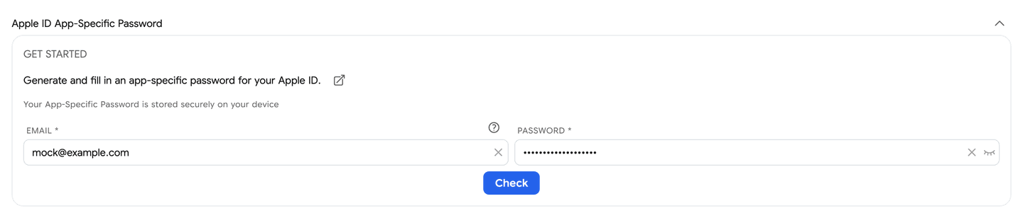 App Specific Settings