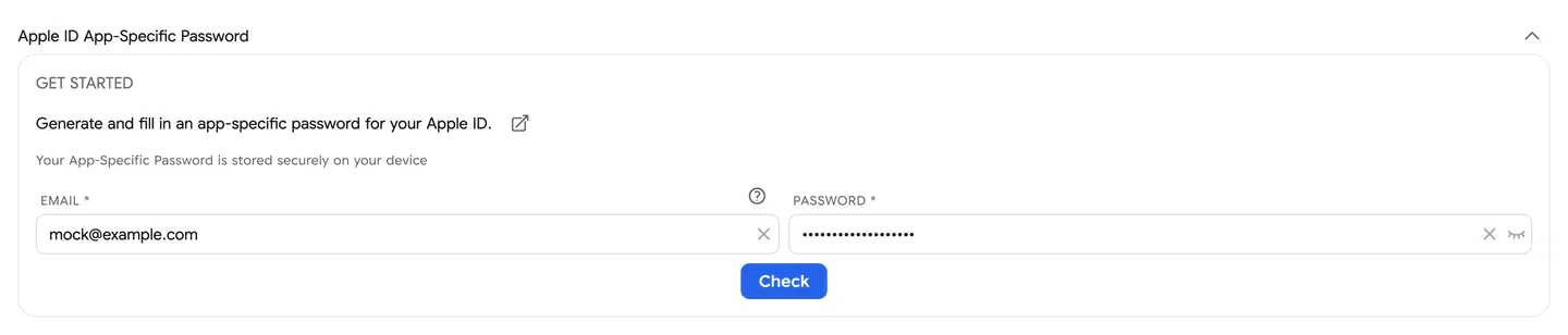 App Specific Settings