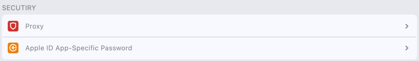 Settings: Security