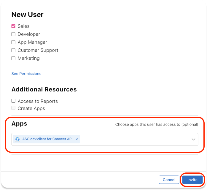 AppStore Connect. Apps