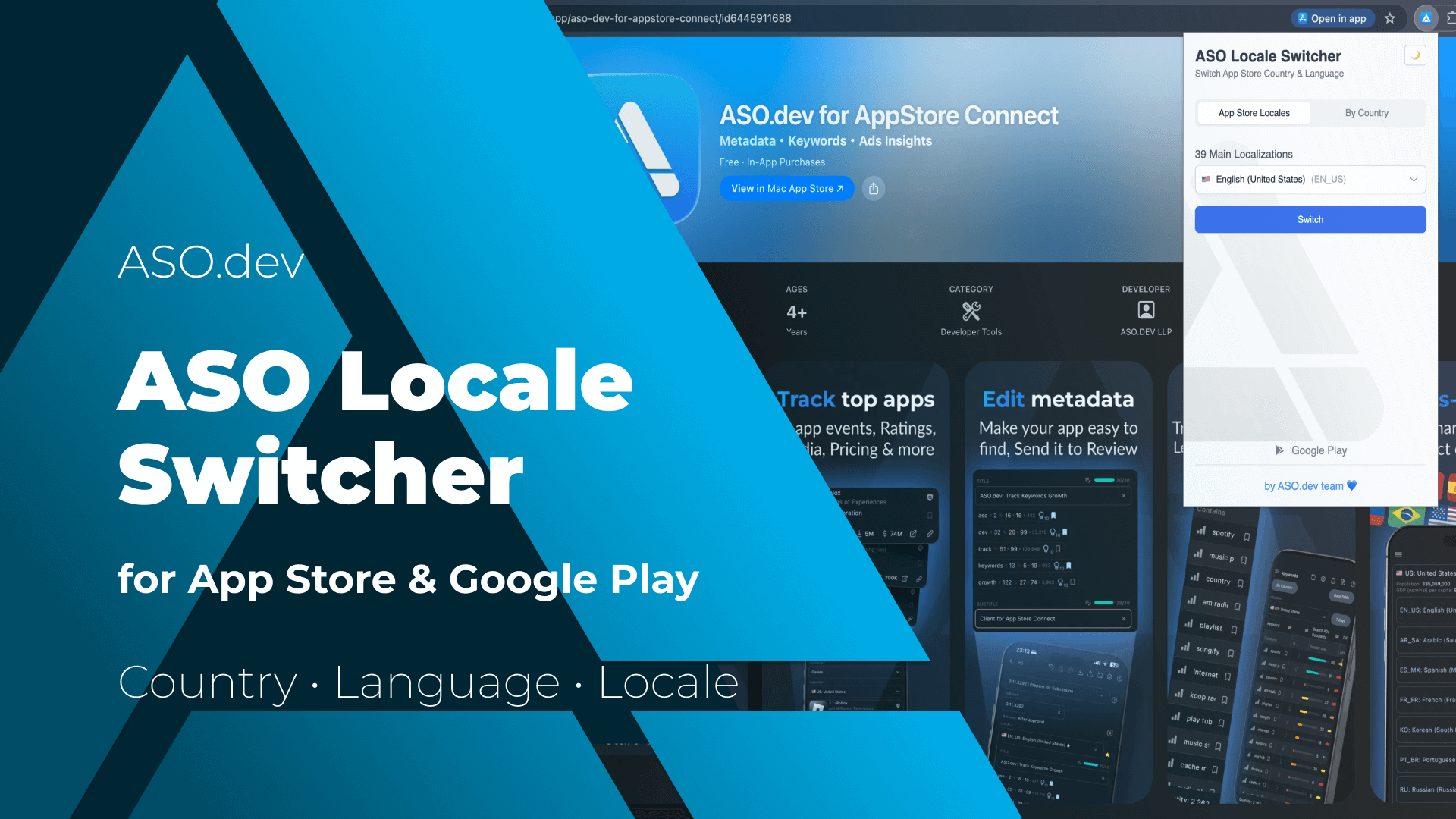 ASO Locale Switcher