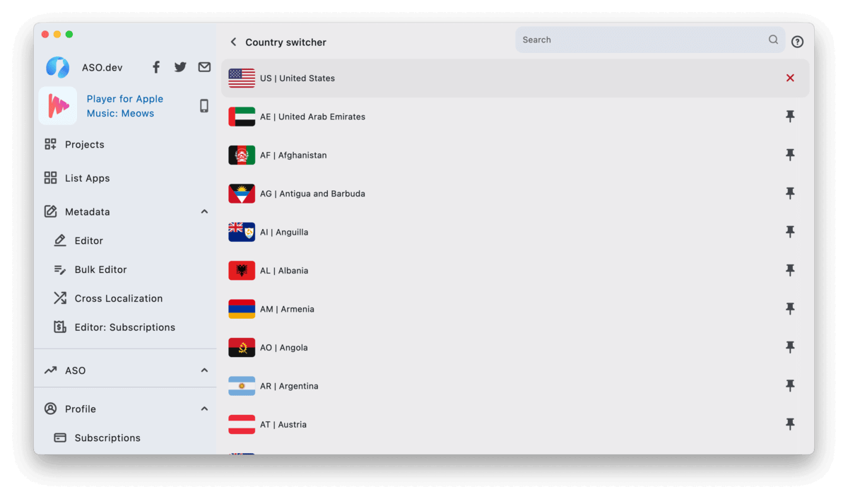 iTunes Country Switcher
